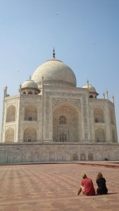 Couple in Love at Taj Mahal